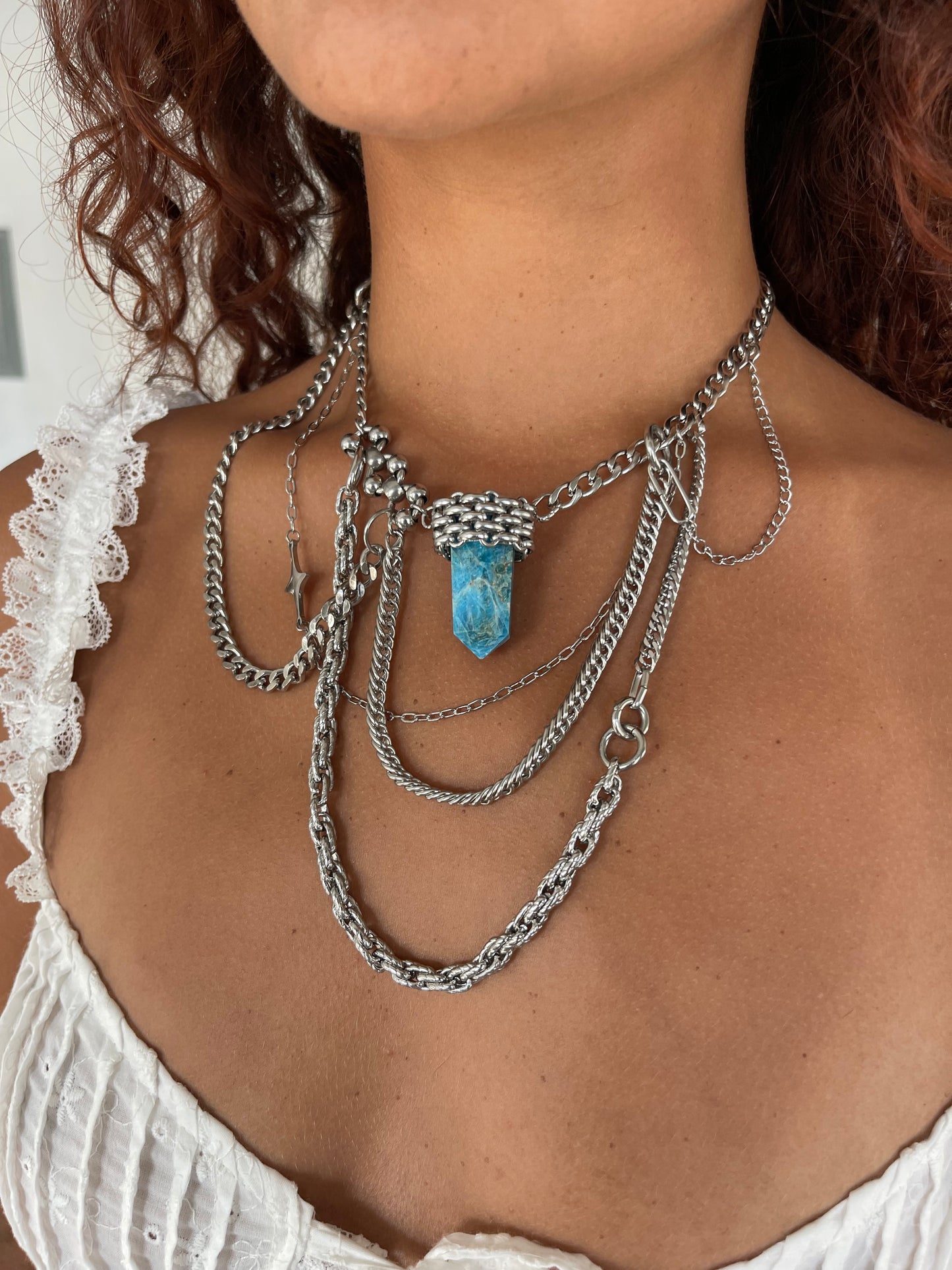 Apatite Layered Necklace