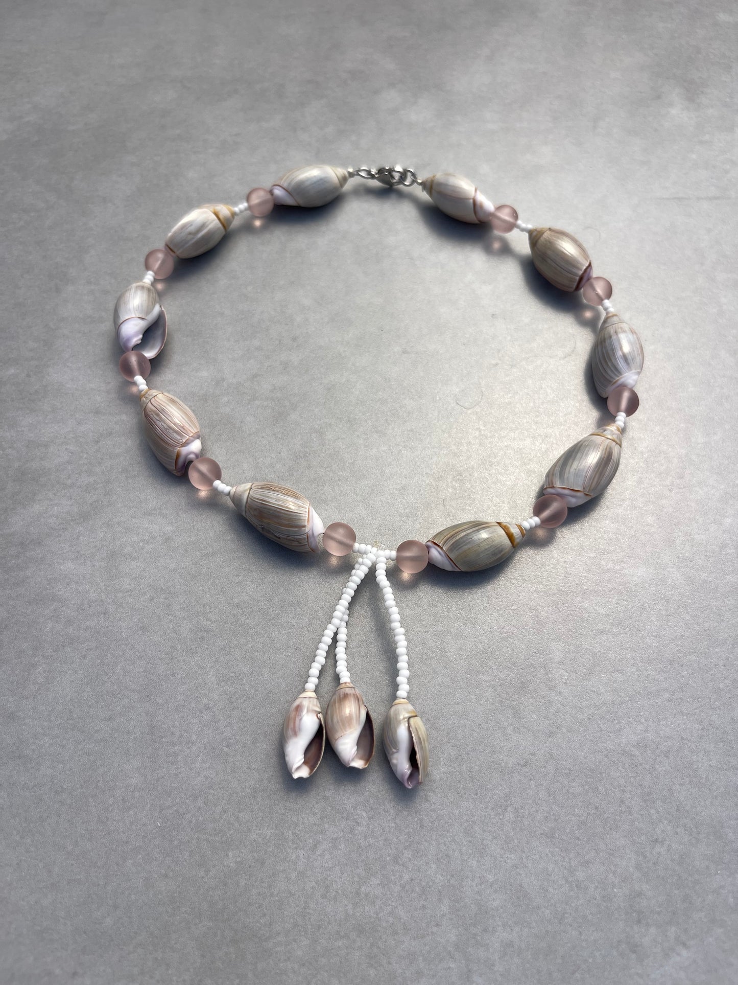 Olive Shell Beaded Choker