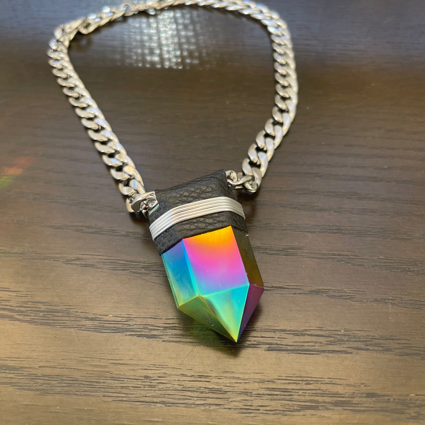 Perfectly Flawed ⟢ Titanium Quartz Necklace