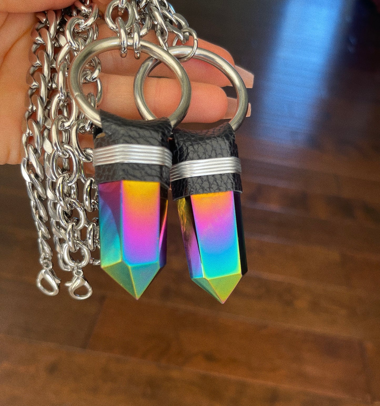 Perfectly Flawed ⟢ Titanium Quartz Necklace