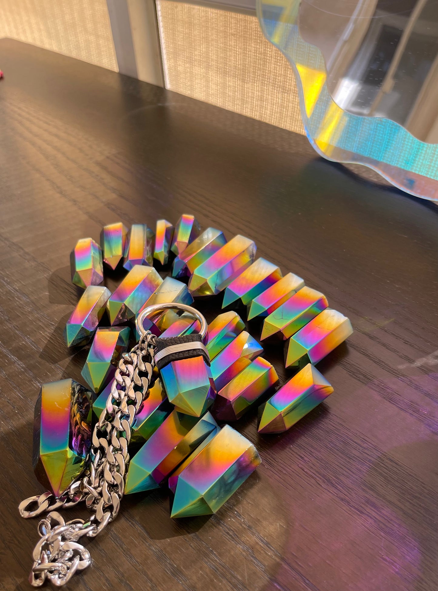 Perfectly Flawed ⟢ Titanium Quartz Necklace