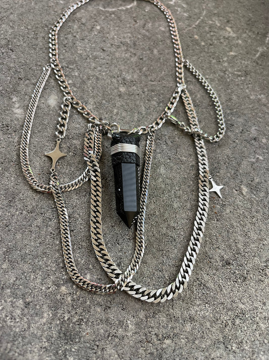 Obsidian Sky Necklace