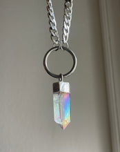 Load image into Gallery viewer, Angel Aura Quartz Halo Necklace

