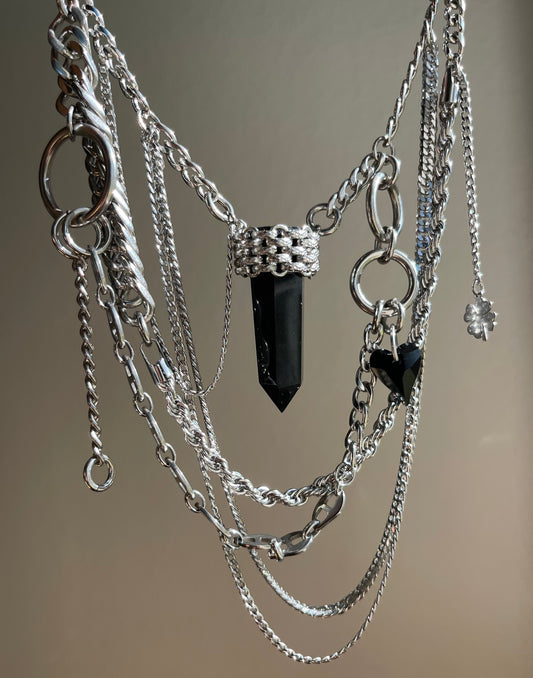 Lucky Obsidian Necklace