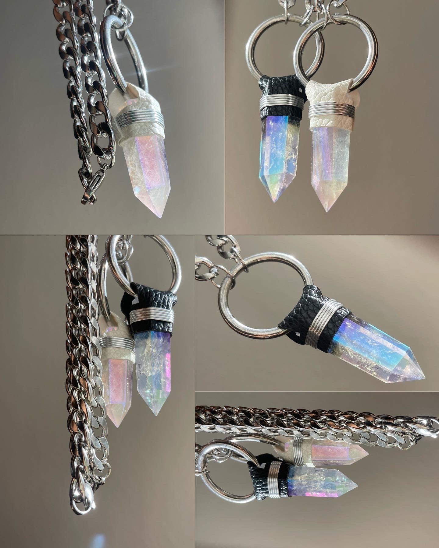 Angel Aura Quartz Necklace