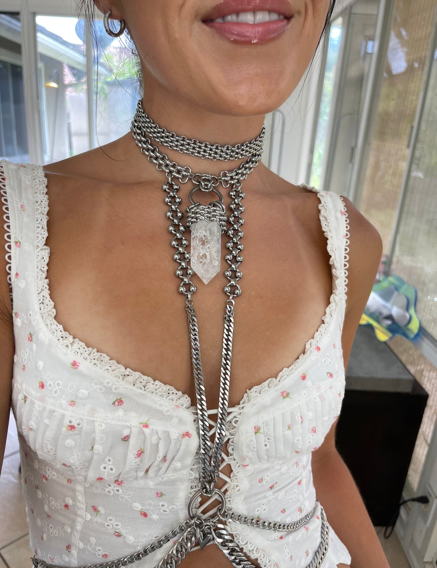 Crackle Quartz Harness Set