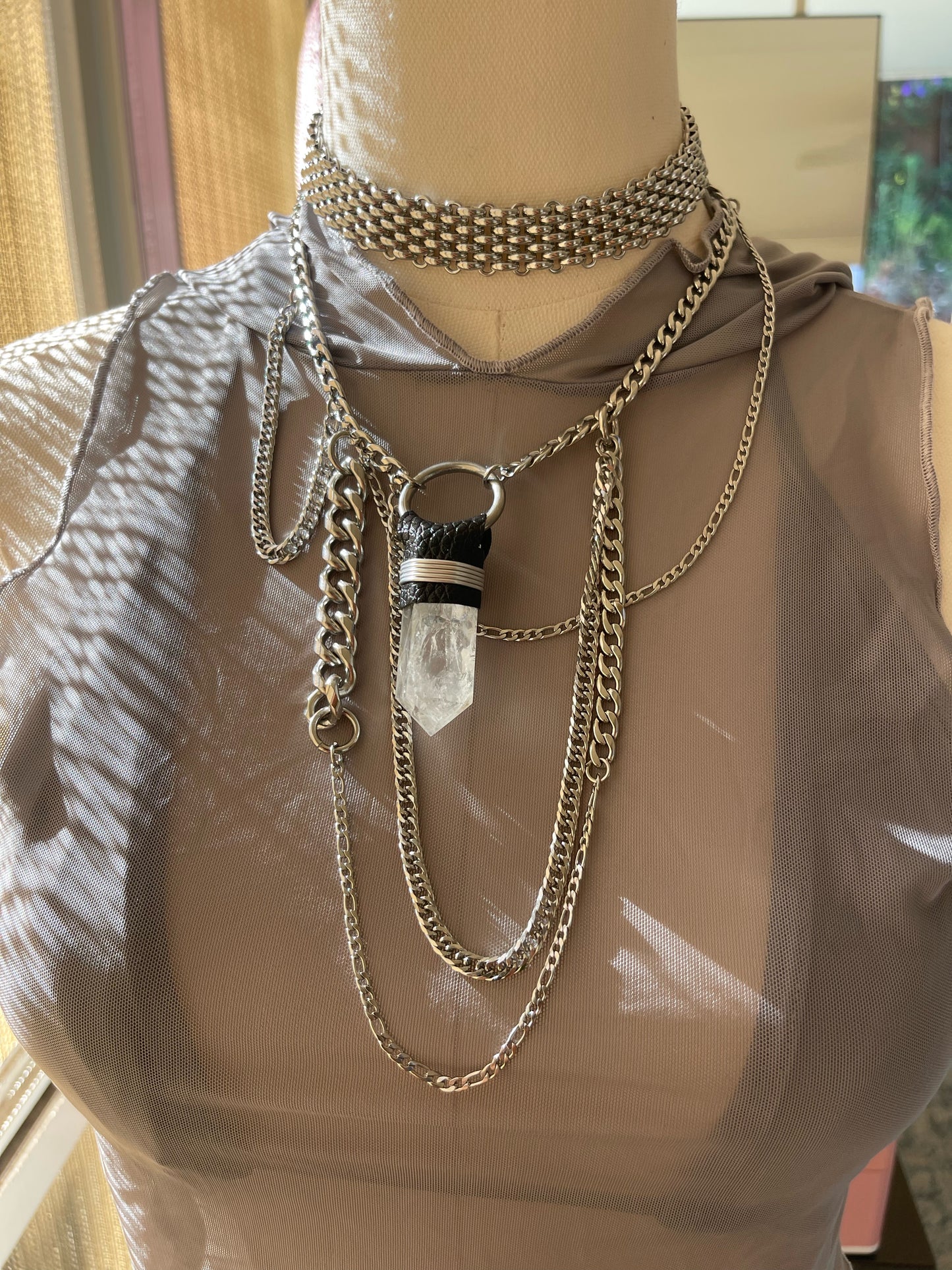 Layered Quartz Necklace