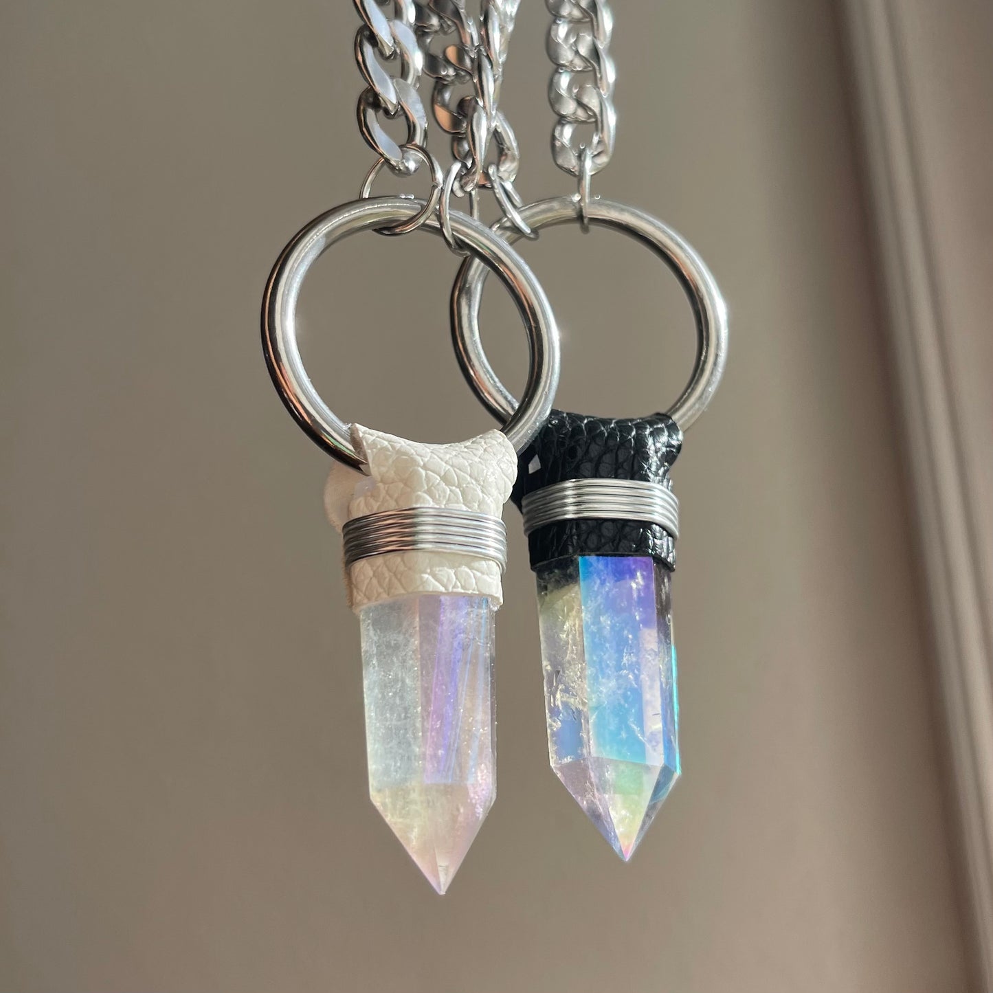 Angel Aura Quartz Necklace