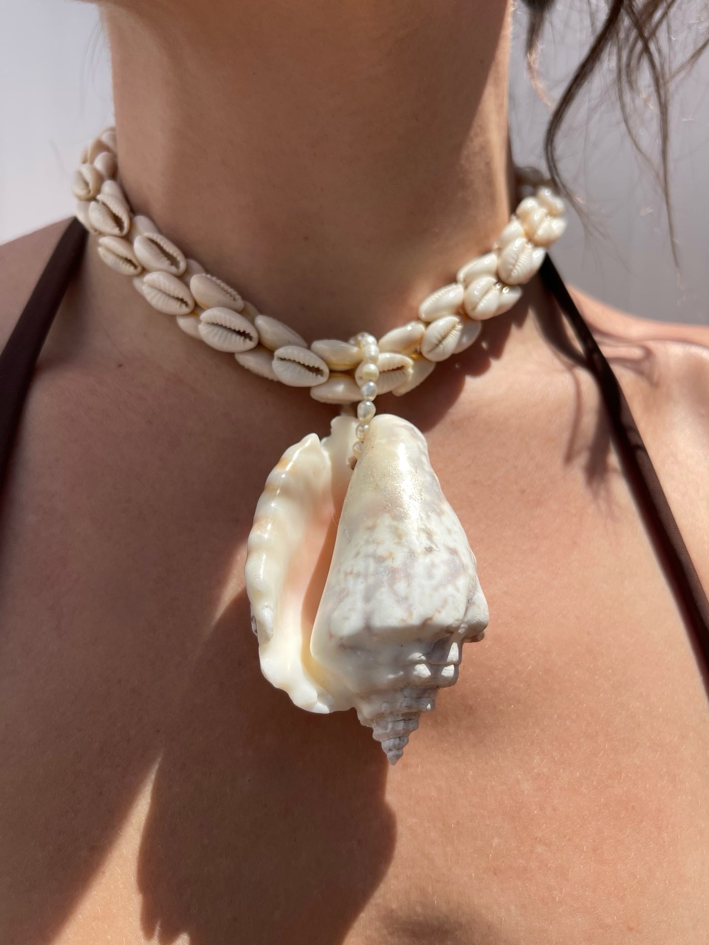 Cowrie Conch Shell Collar