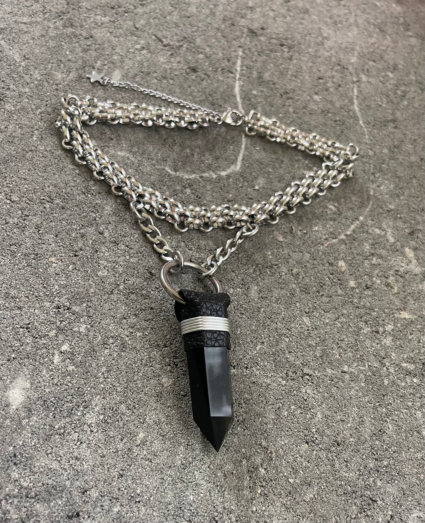 Obsidian Chainmail Choker