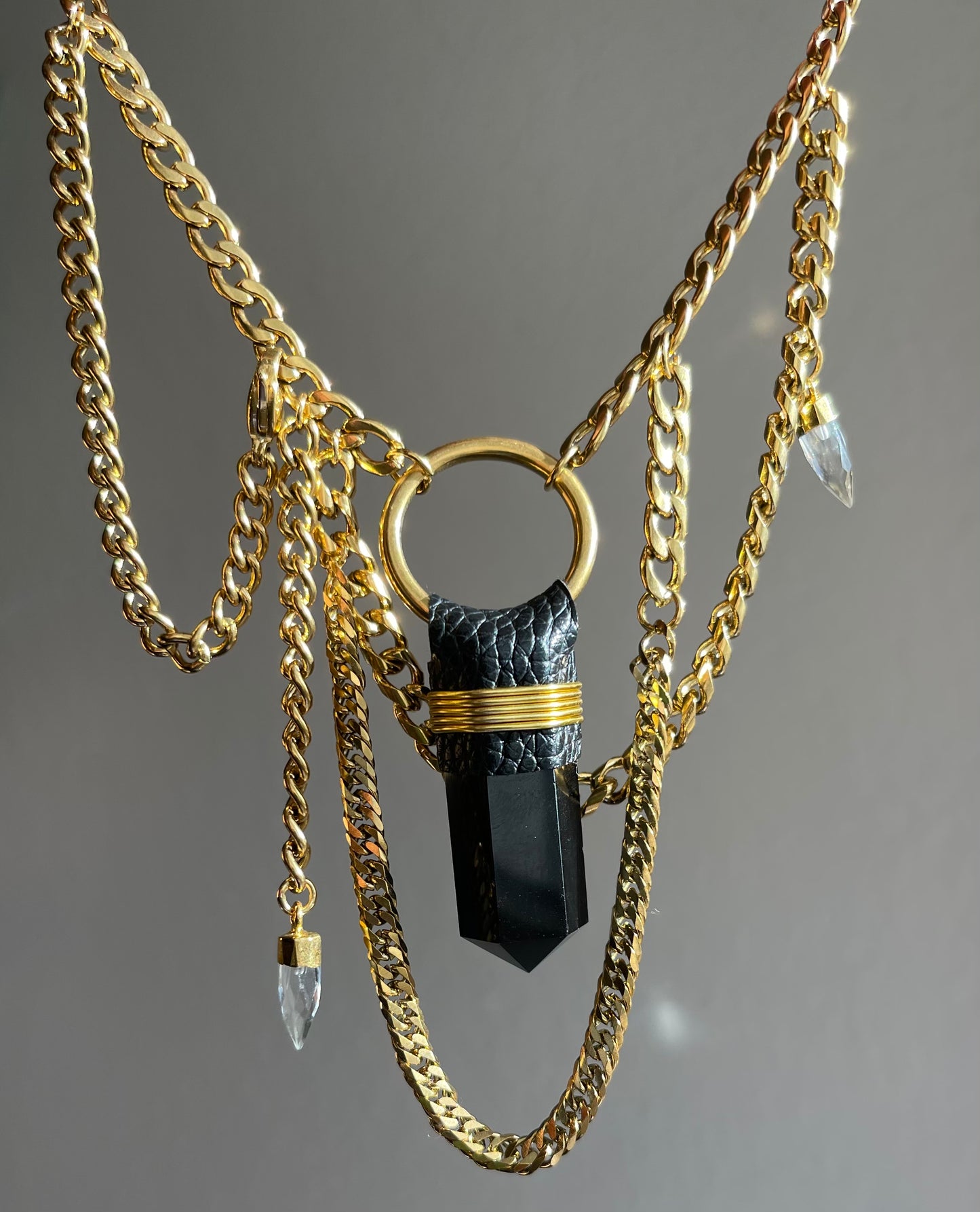 Obsidian Layered Necklace