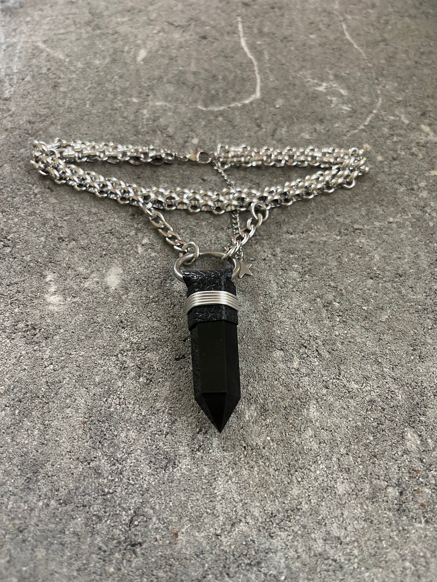 Obsidian Chainmail Choker