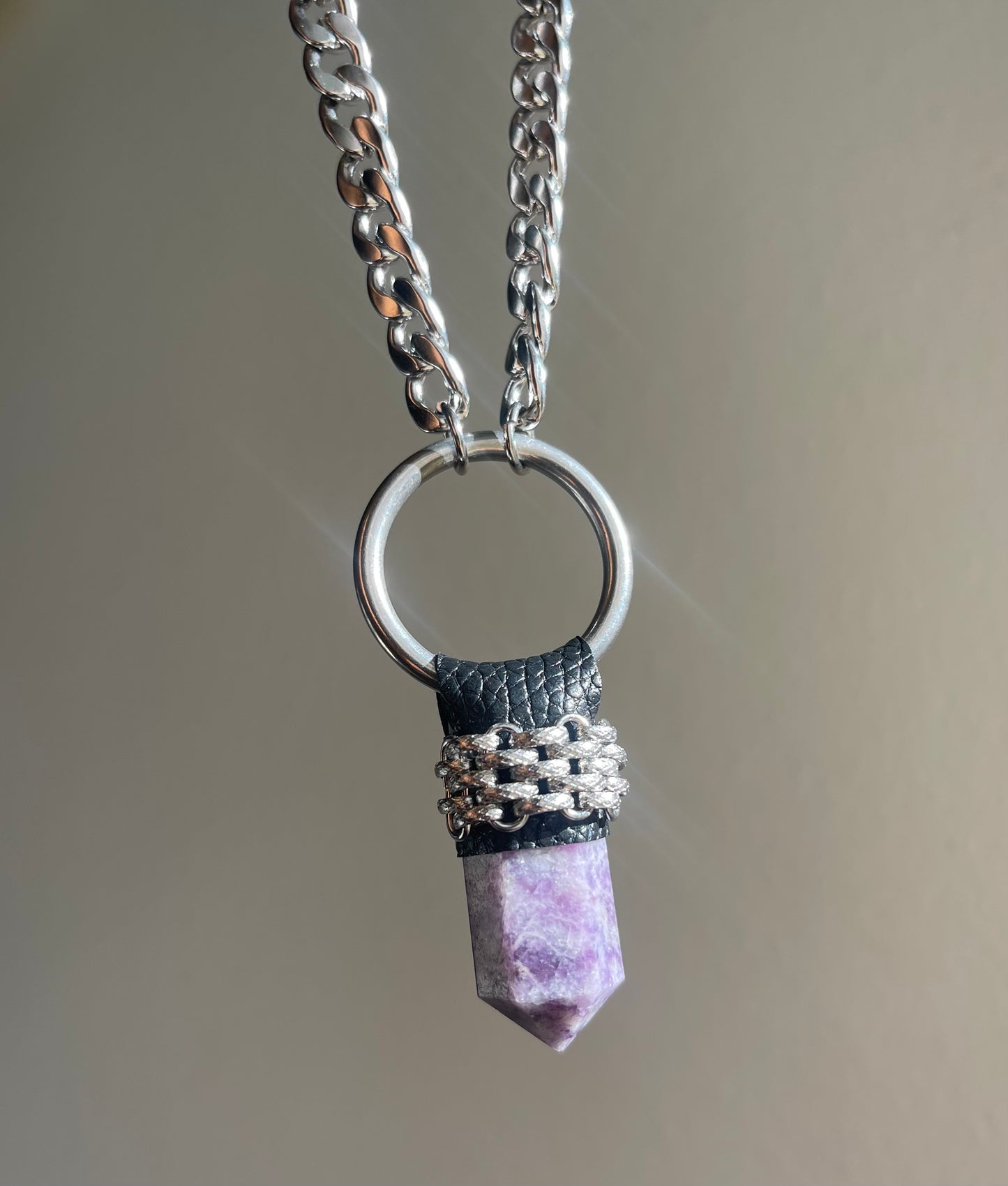 Lepidolite Pendant