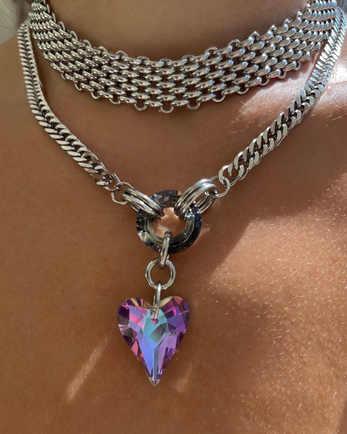 Solar Heart Necklace