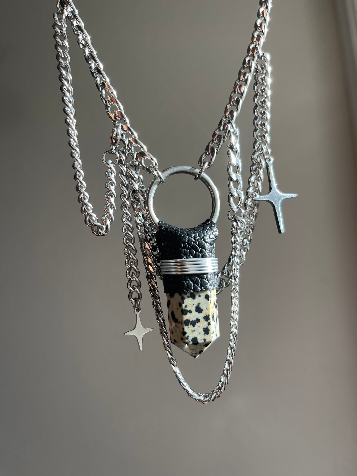 Dalmatian Jasper Layered Necklace