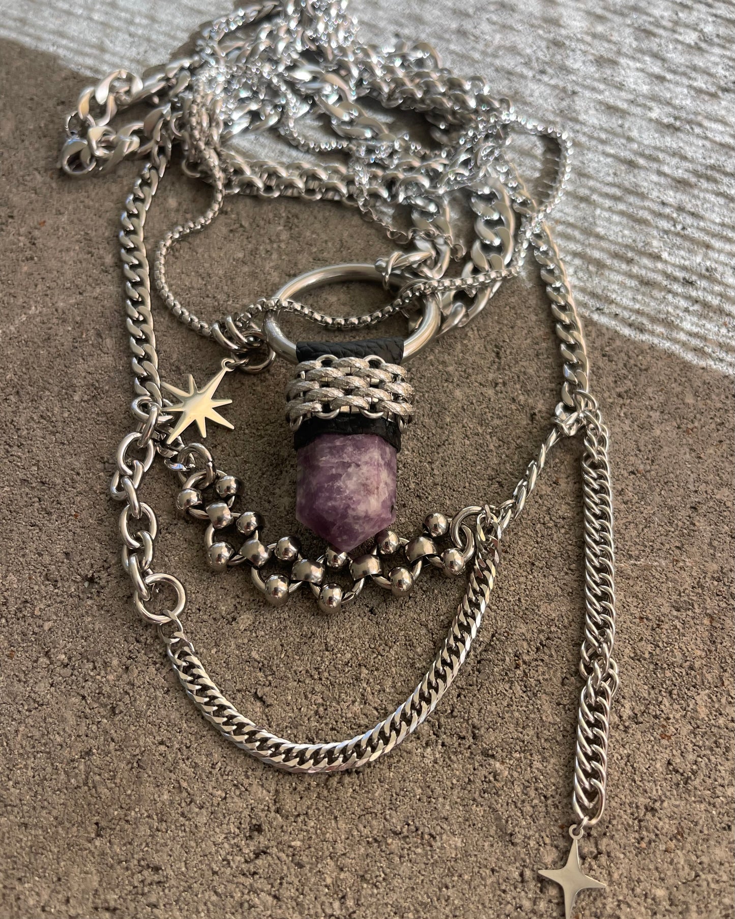 Lepidolite Pendant