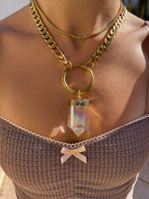 Load image into Gallery viewer, Angel Aura Quartz Halo Necklace
