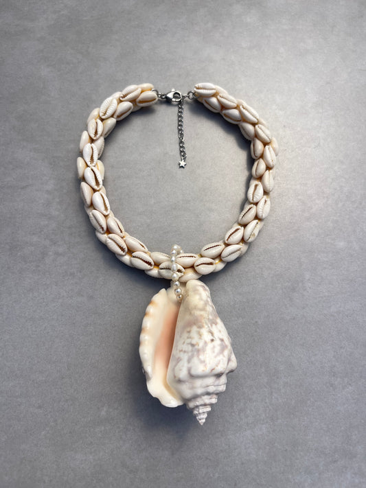 Cowrie Conch Shell Collar