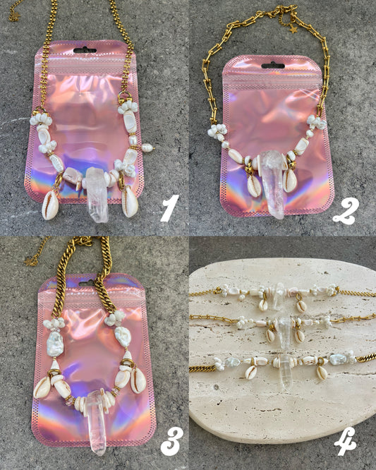Gold Shell Necklaces ⟡⋆｡˚