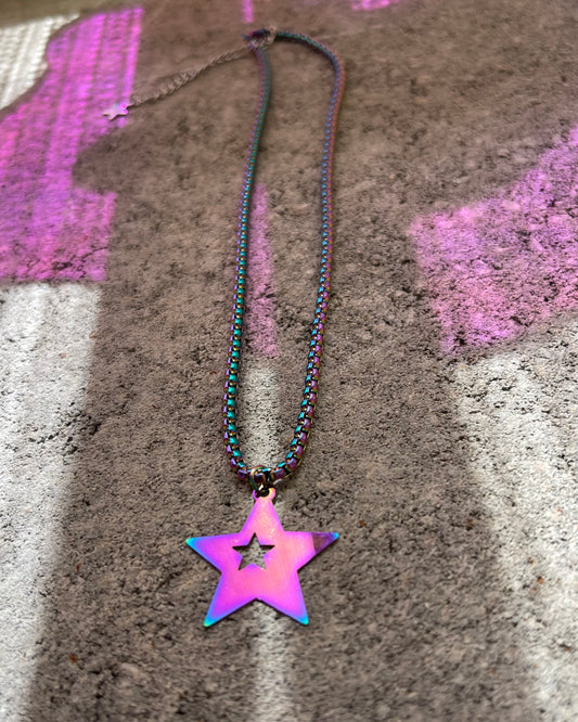 Rainbow Star Choker