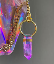 Load image into Gallery viewer, Purple Aura Quartz Necklace
