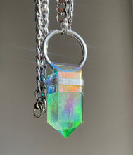 Load image into Gallery viewer, Green Aura Quartz Necklace
