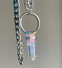 Load image into Gallery viewer, Holographic Angel Aura Quartz Necklace
