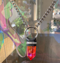 Load image into Gallery viewer, Red Aura Quartz Necklace
